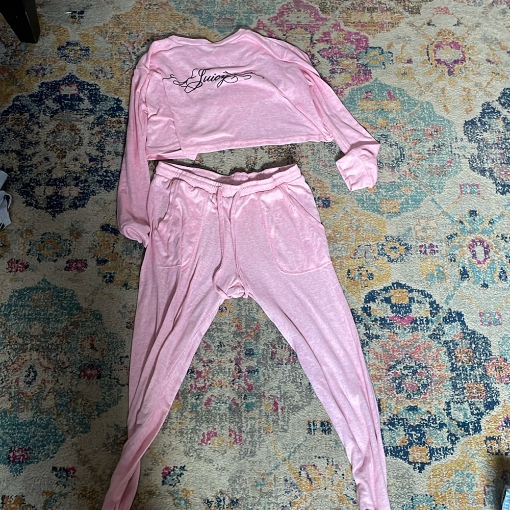 Pink juicy pajama set